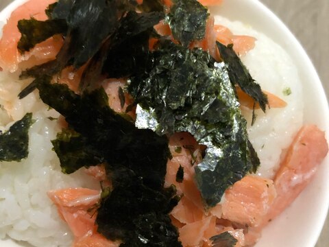 鮭海苔丼